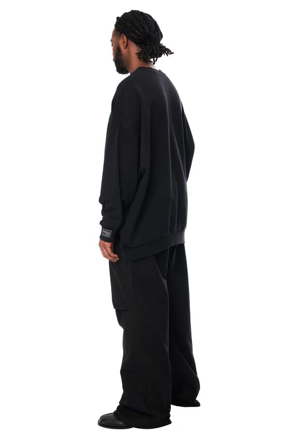 RAF SIMONS Altered Reality Print Crewneck Sweatshirt | Garmentory