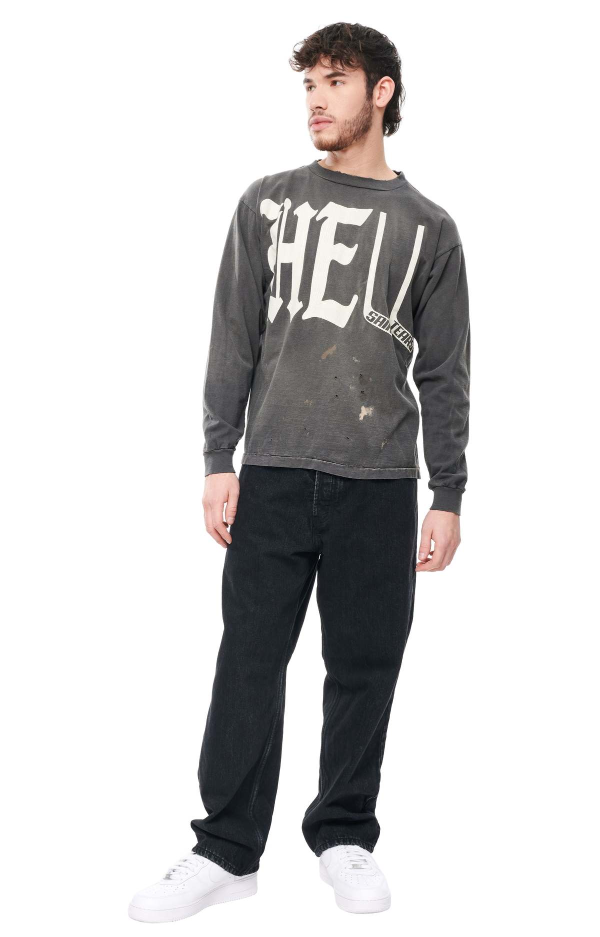 SAINT M×××××× DENIM TEARS HELL ロンT Saint Michael Denim Tears Hell Longsleeve T-shirt | Garmentory