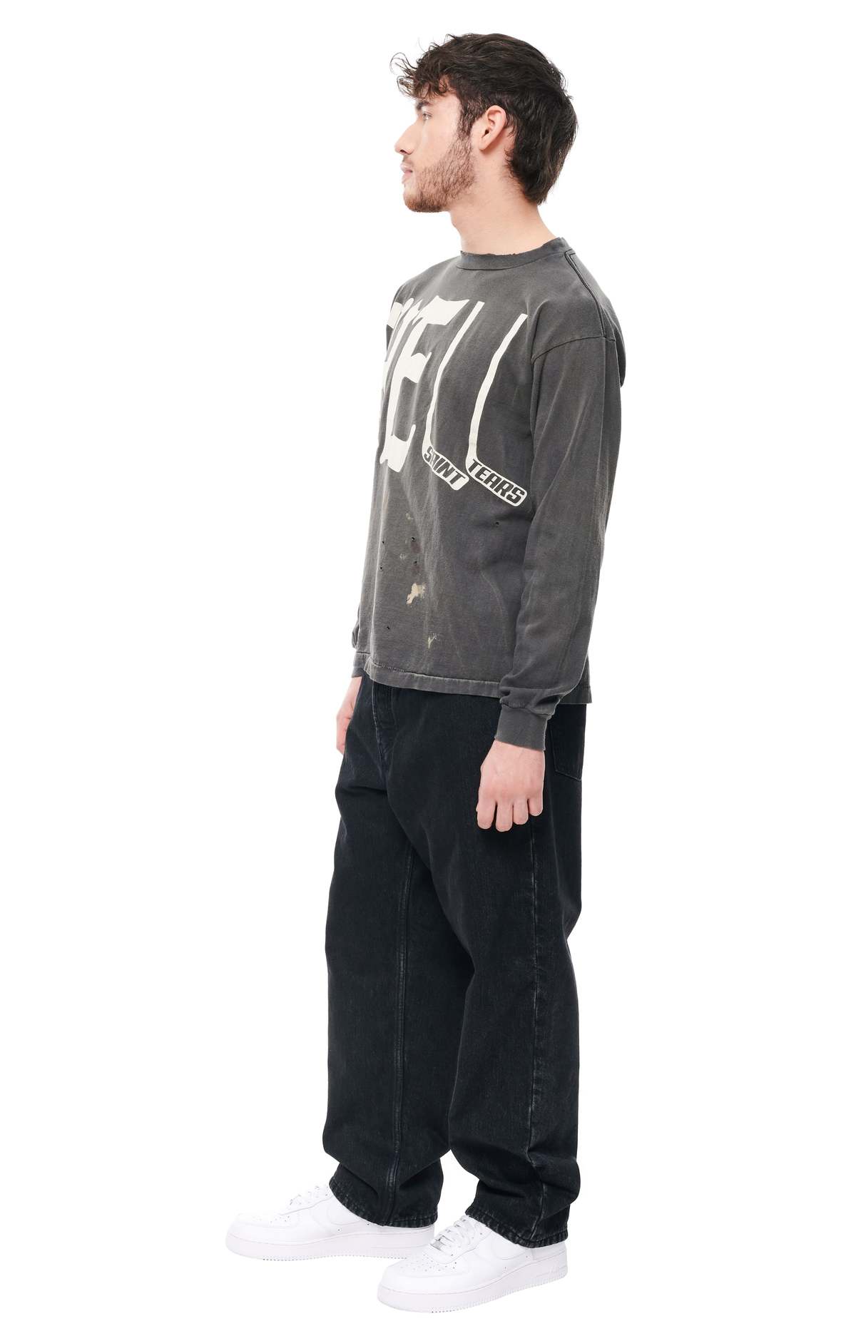SAINT M×××××× DENIM TEARS HELL ロンT Saint Michael Denim Tears Hell Longsleeve T-shirt | Garmentory