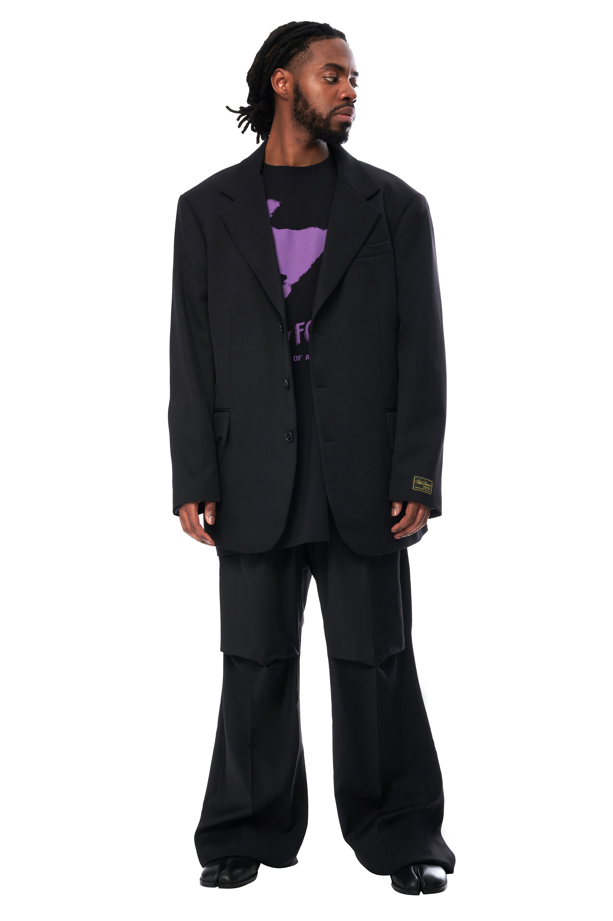 RAF SIMONS Oversized Uniform Pockets Blazer - black | Garmentory