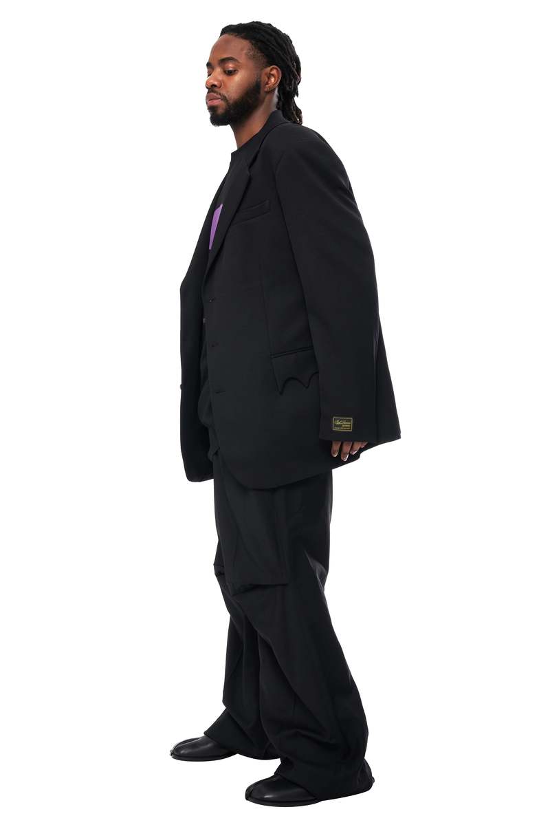 RAF SIMONS Oversized Uniform Pockets Blazer - black | Garmentory