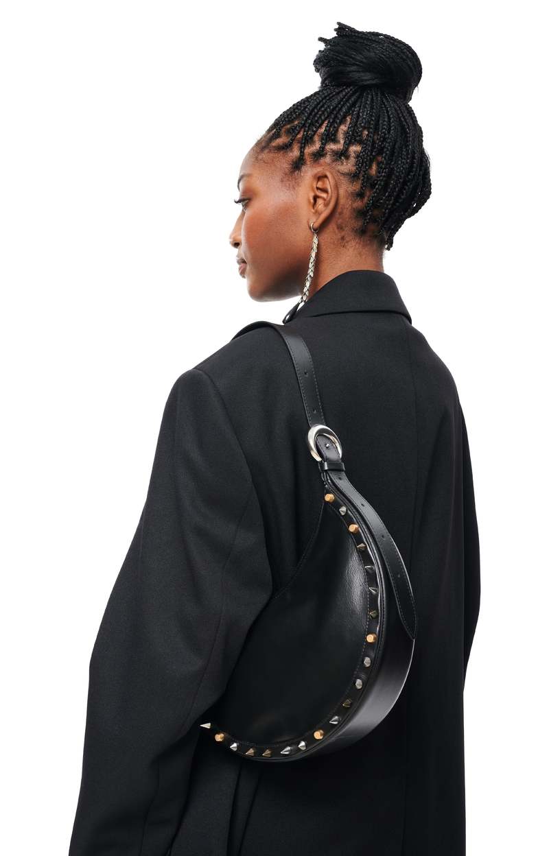 MARINE SERRE Moon Crescent Bag - Black | Garmentory