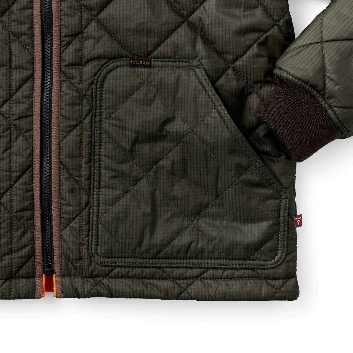 Filson Eagle Plains Liner Jacket Surplus Green/Blaze Garmentory