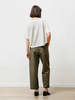 Priory long pleat trouser - canvas jalapeo - Thumbnail 2