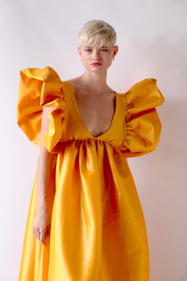 kika vargas orange dress Kika Vargas
