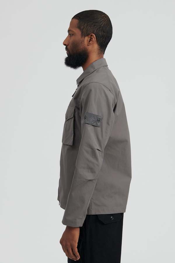 ジャケット・アウター STONE  Ghost Piece Overshirt Gray STONE ISLAND GHOST Men's Overshirt | 18montrose