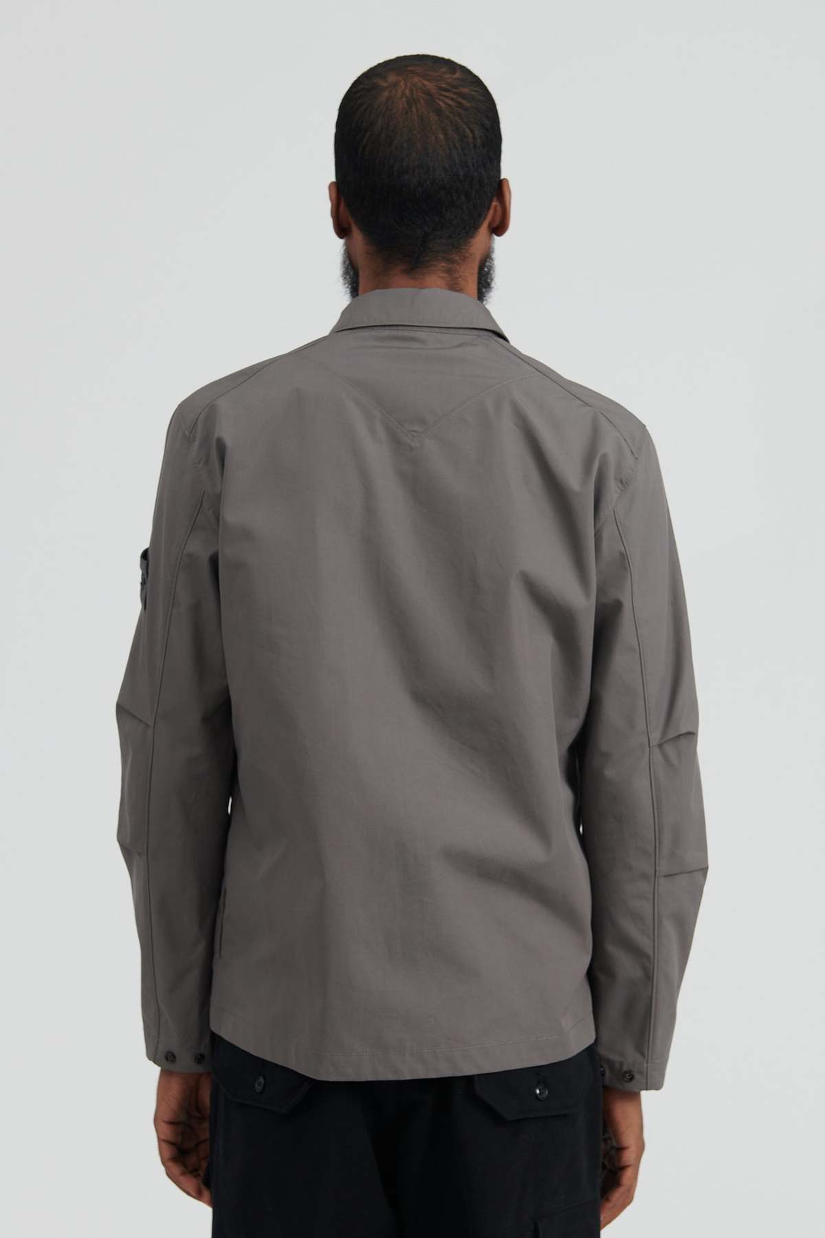 Stone Island GHOST PIECE O Ventile Overshirt - Dark Grey | Garmentory