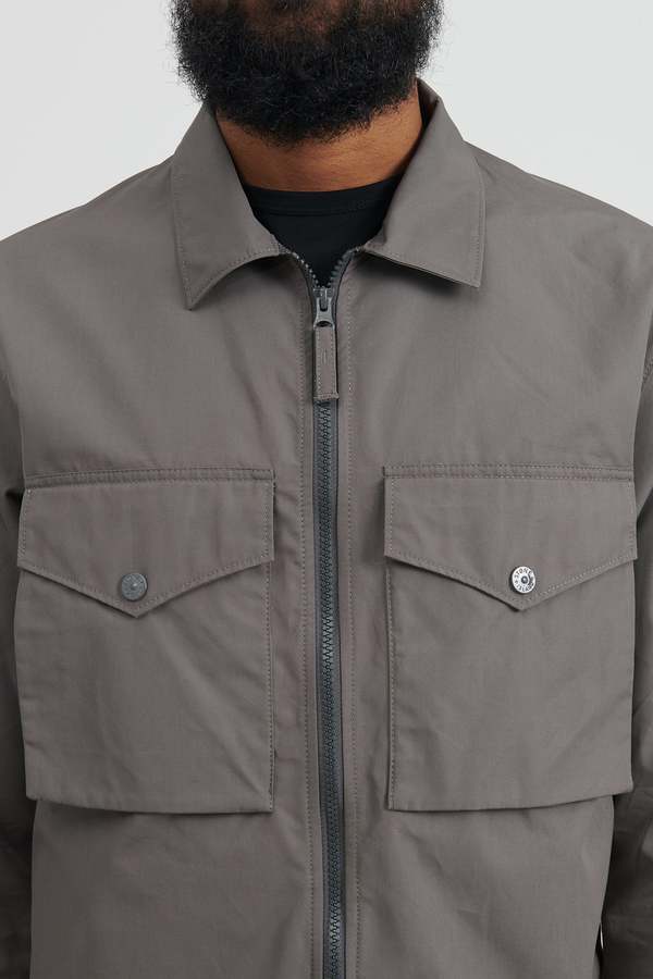 ジャケット・アウター STONE  Ghost Piece Overshirt Gray Stone Island CAPOSPALLA GHOST PIECE JACKET Grey Mens