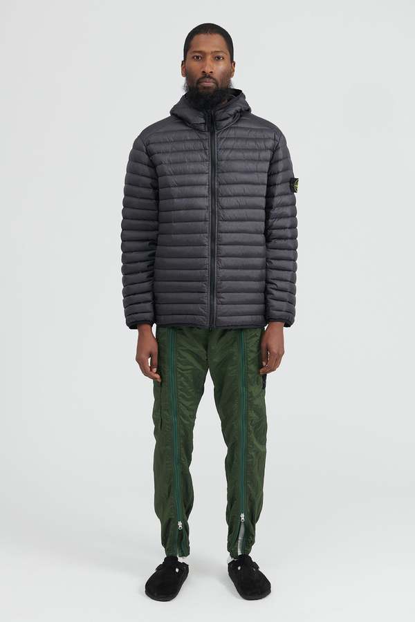 Stone Island Loom Woven Chambers R Nylon Down TC Jacket - Charcoal