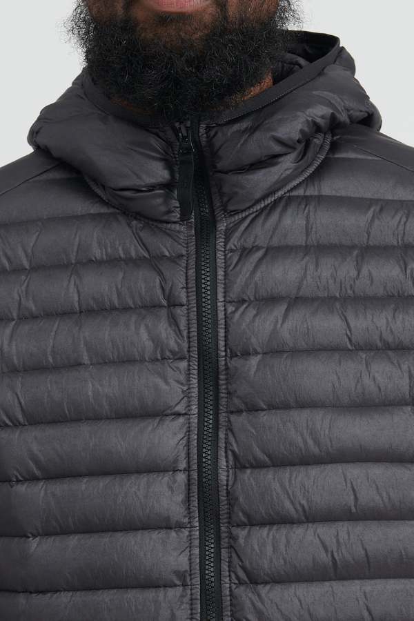 Stone Island Loom Woven Chambers R Nylon Down TC Jacket - Charcoal
