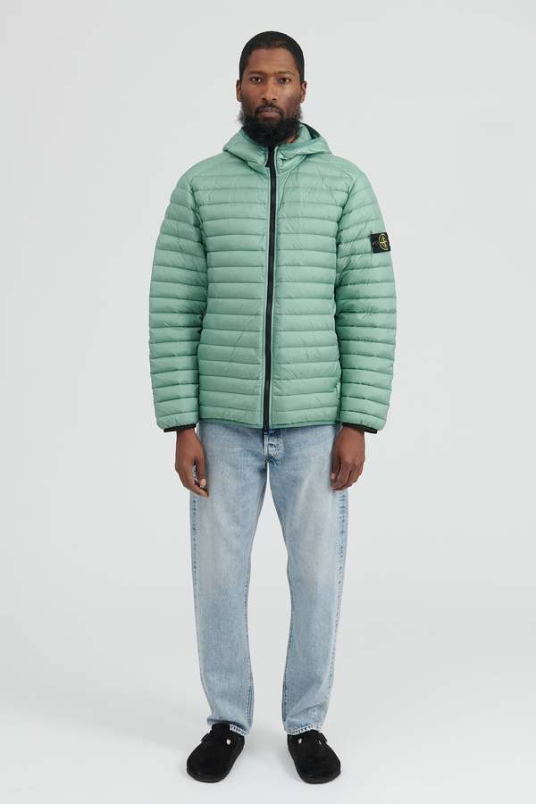 Stone Island Loom Woven Chambers R Nylon Down TC Jacket - Sage