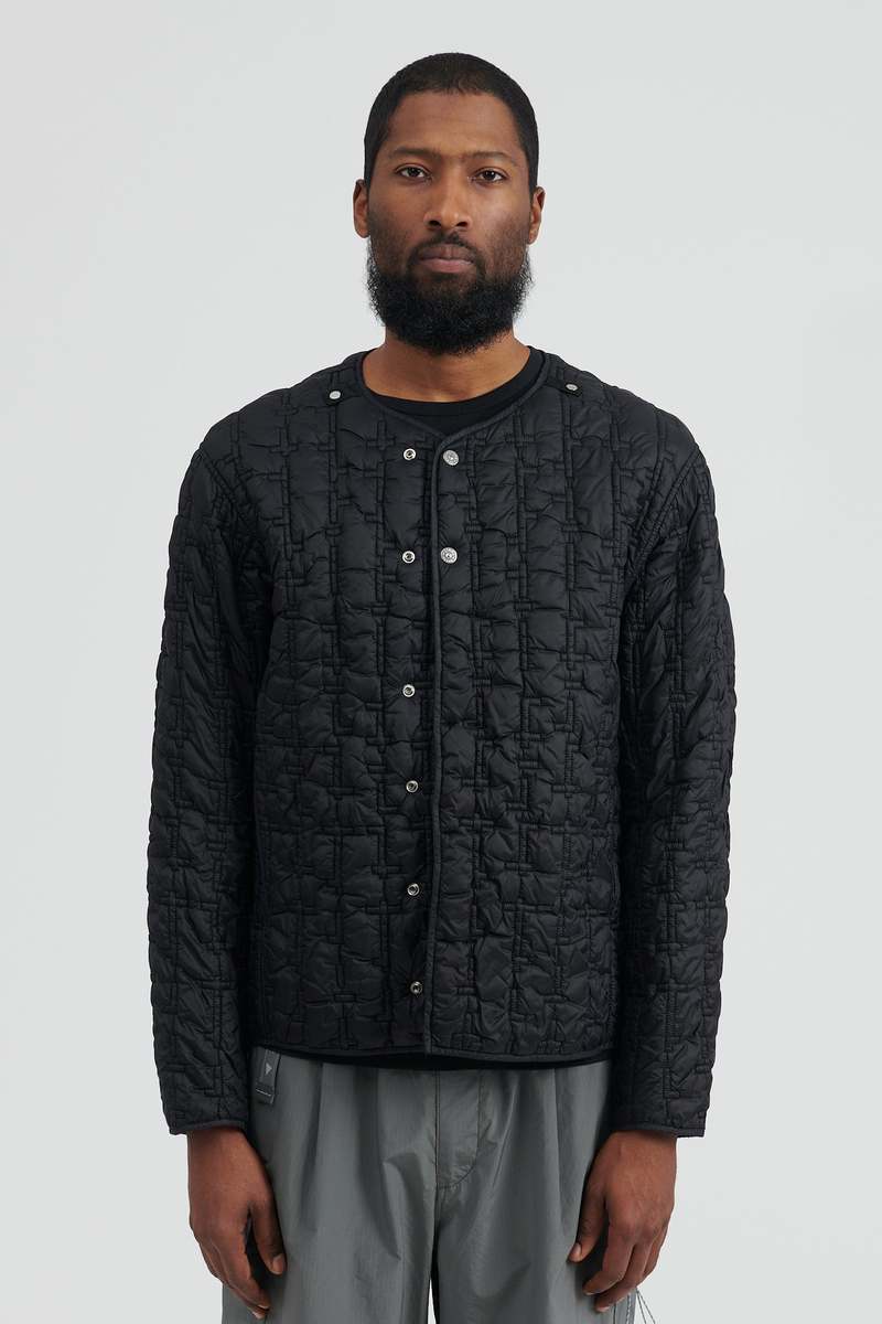 Stone Island Quilted Nylon Liner Jacket - Black | Garmentory