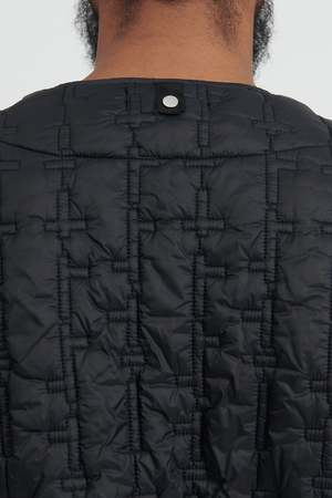 トップス stone  liner jacket 03aw Stone Island Quilted Nylon Liner Jacket - Black | Garmentory