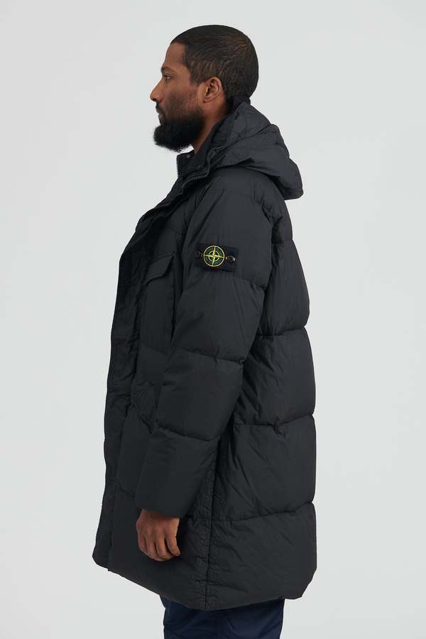 Stone Island Garment Dyed Crinkle Reps R NY Down Parka - Black