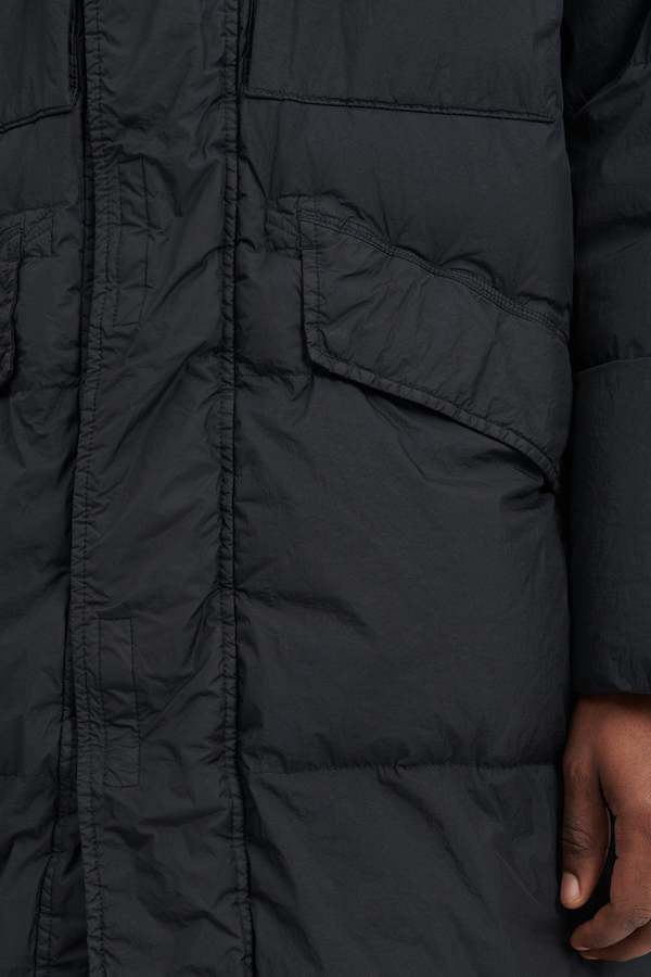 Stone Island Garment Dyed Crinkle Reps R NY Down Parka - Black