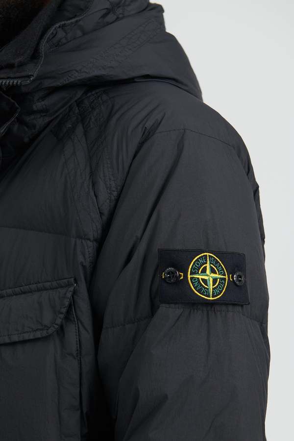 Stone Island Garment Dyed Crinkle Reps R NY Down Parka - Black