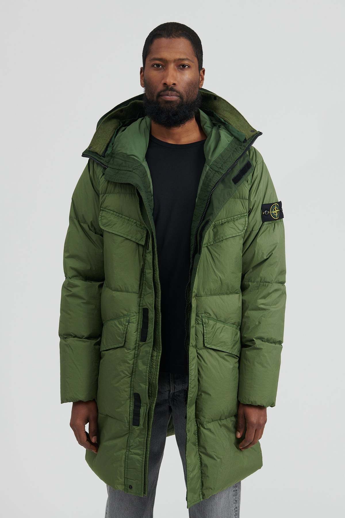 パーカー・フーディ STONE  Stone  Polyester Long Parka 44047633-1_2.jpg