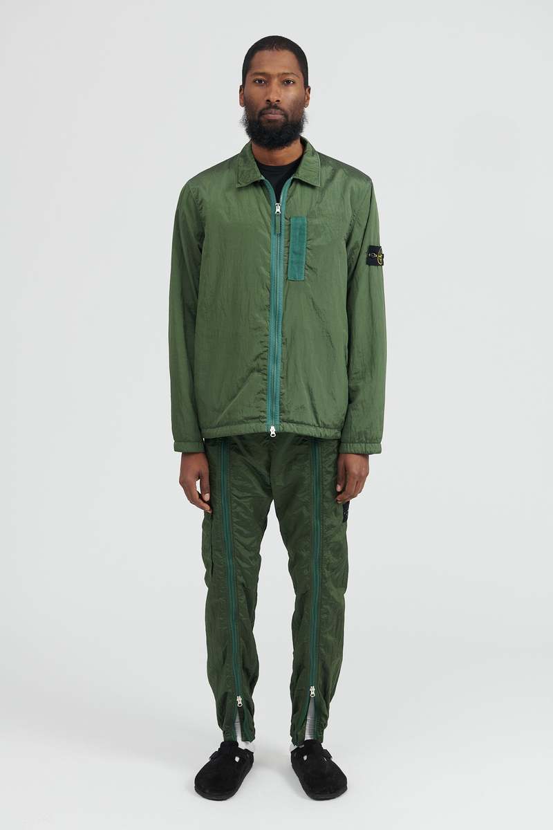 Stone Island Nylon Metal Econyl Light Shirt Jacket - Olive
