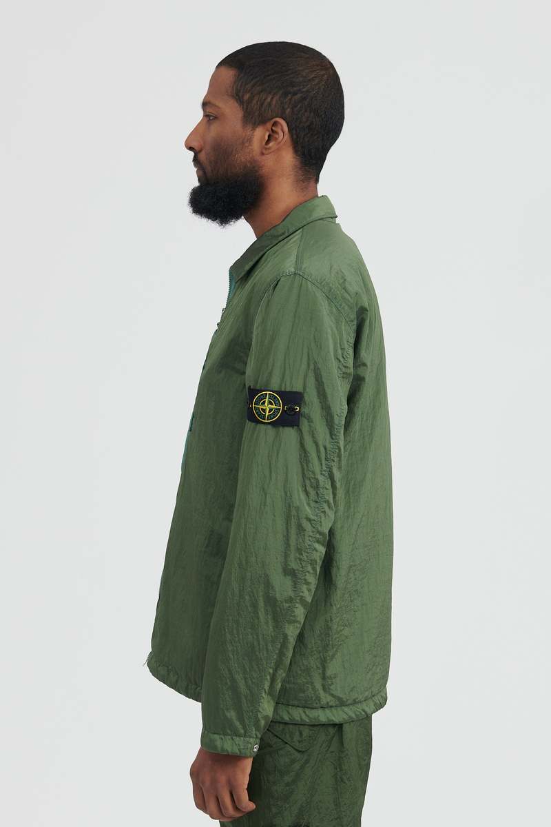 STONE  NYLON L ミリタリーシャツジャケット オーバーシャツ・シャツジャケット・メンズ | Stone Island