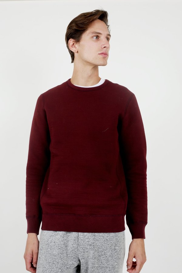 Wings + Horns Cabin Fleece Crewneck Oxblood Garmentory