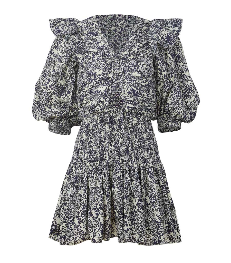 bin saeed black dress Scarf Flora Satin / XXS