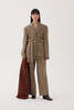 Rejina Pyo Simone Wool Herringbone Jacket - Beige - Thumbnail 3