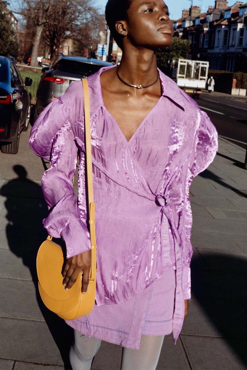 Rejina Pyo Yuri Shirt - Crinkle Lilac