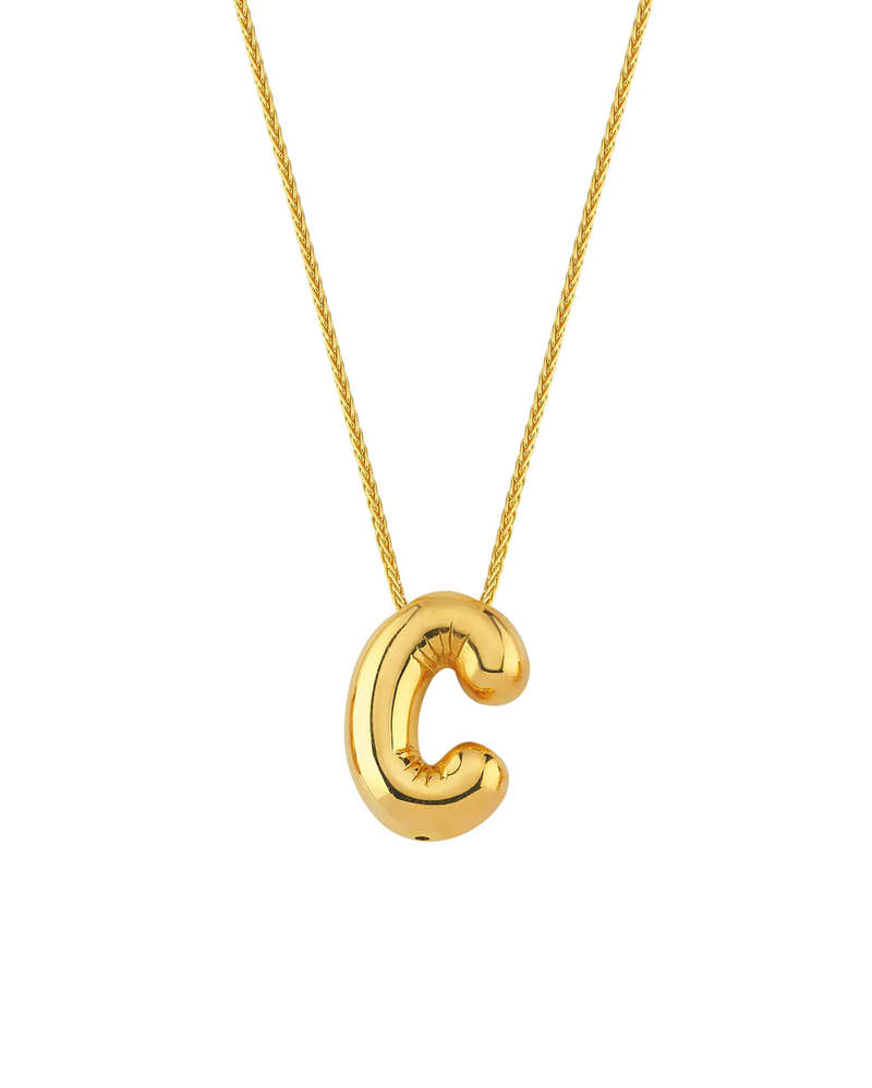 Maison Irem Balloon Initial Necklace - 18K VERMEIL