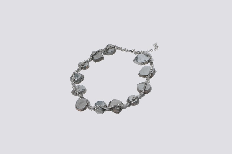 Marland Backus Agate Necklace - Silver