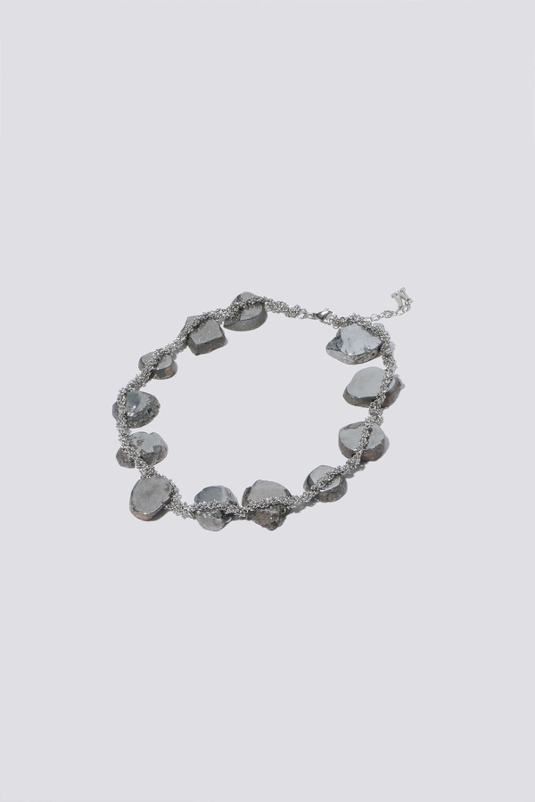 Marland Backus Agate Necklace - Silver