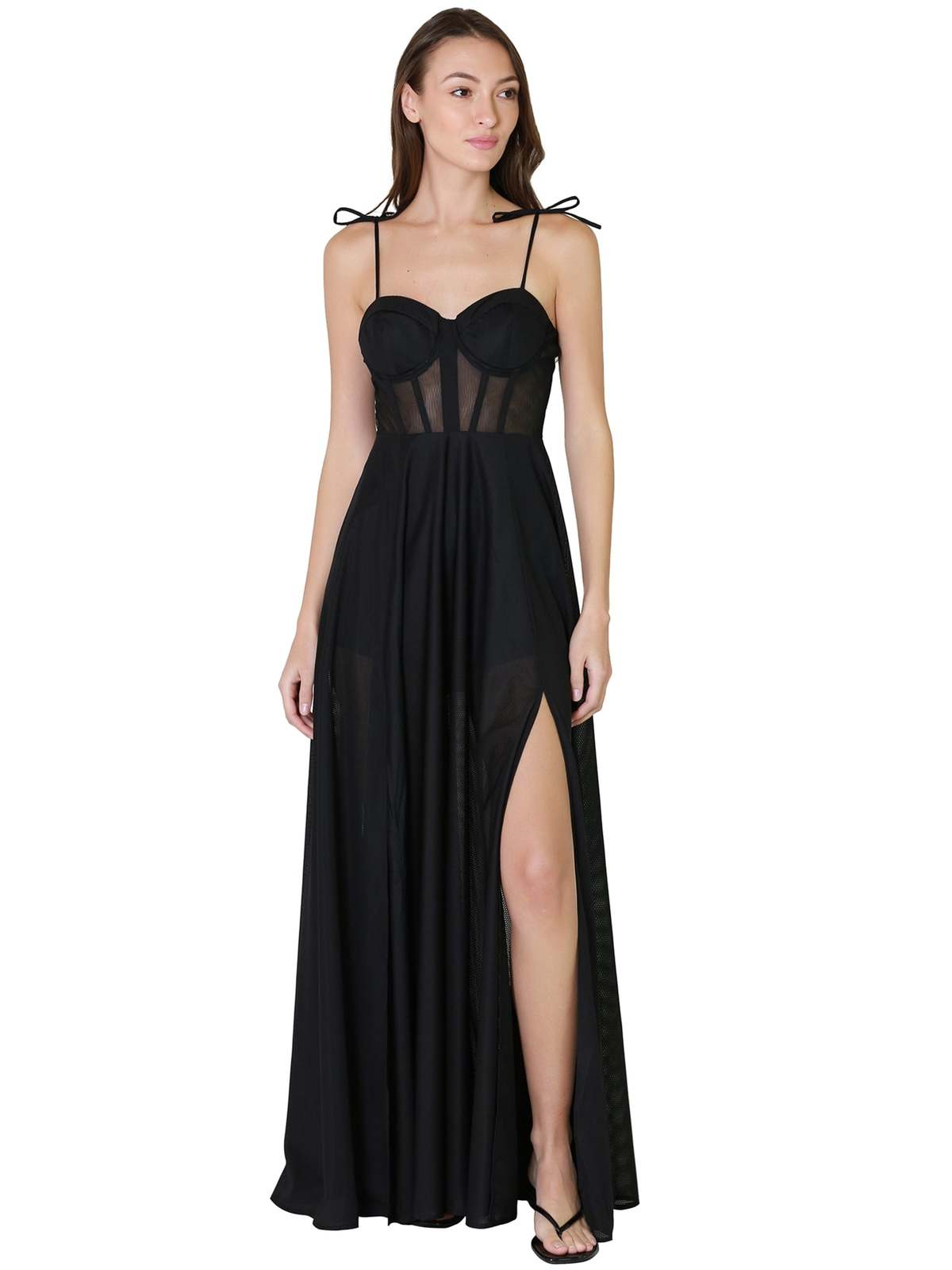 INA Eliza Lace Dress - Black | Garmentory