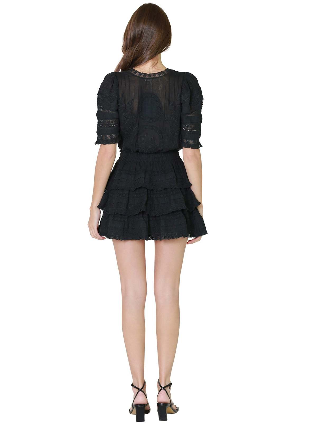 LoveShackFancy Quincy Dress Black Garmentory