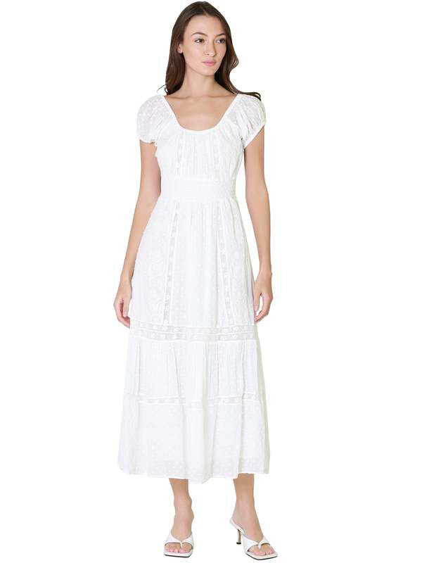 LoveShackFancy Vernon Dress True White Garmentory