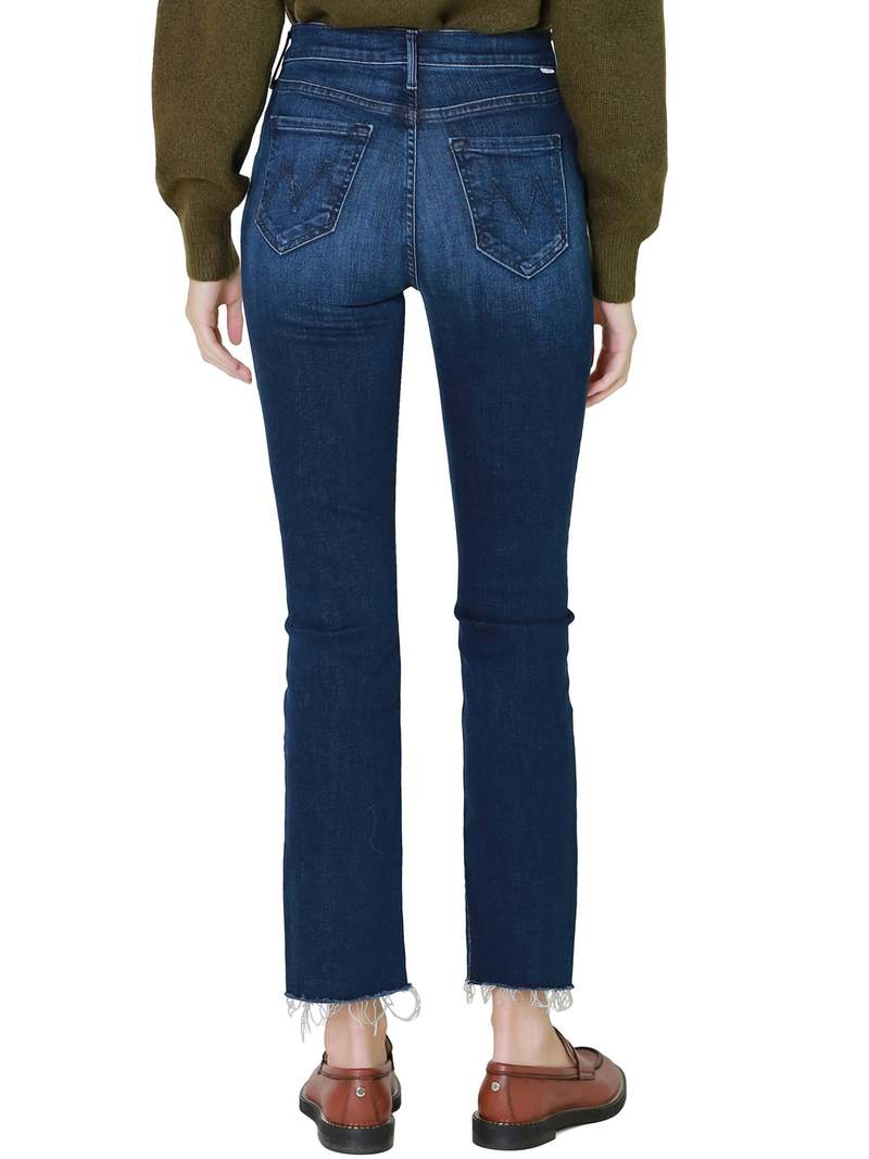デニム・ジーパン Mother The Rascal Ankle Snippet Blue Cotton Jeans MOTHER The Rascal Ankle Snippet Jeans | Shopbop