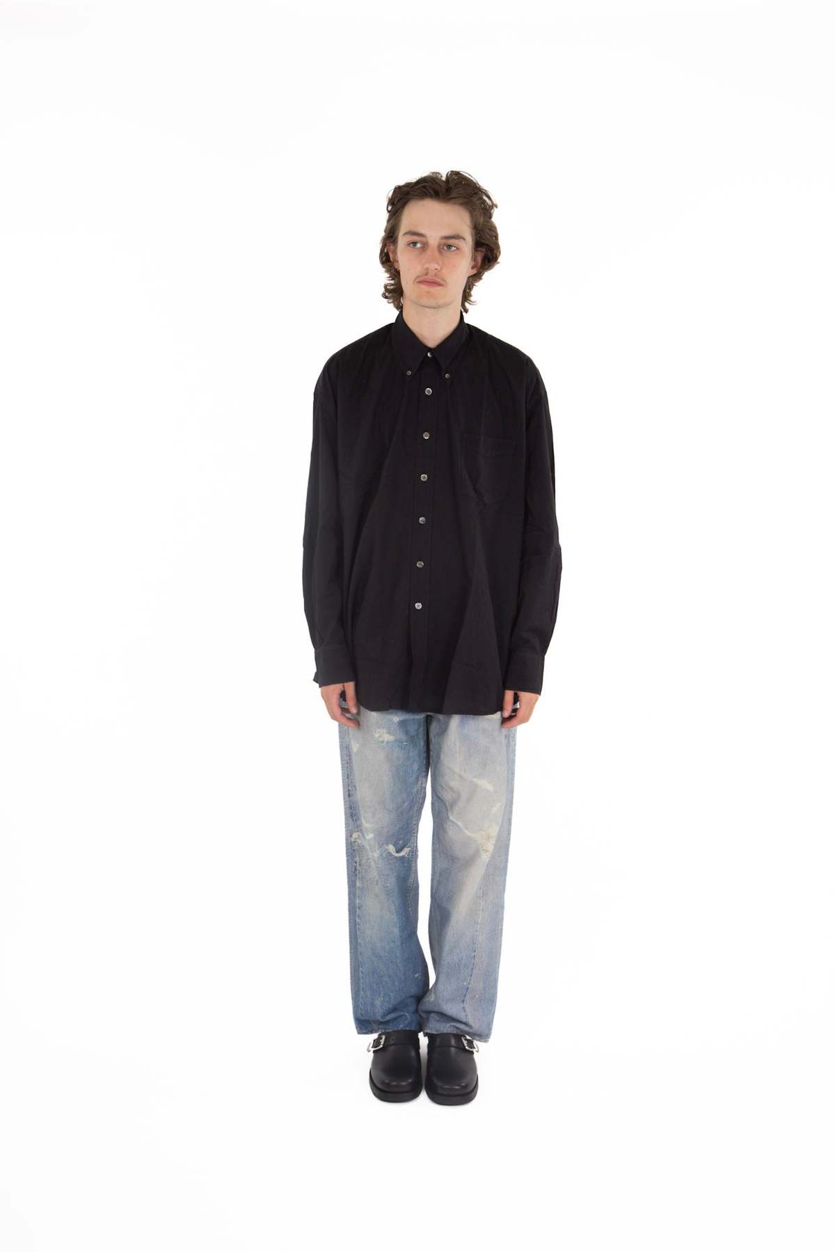 Our Legacy Borrowed BD Shirt - Black Voile | Garmentory
