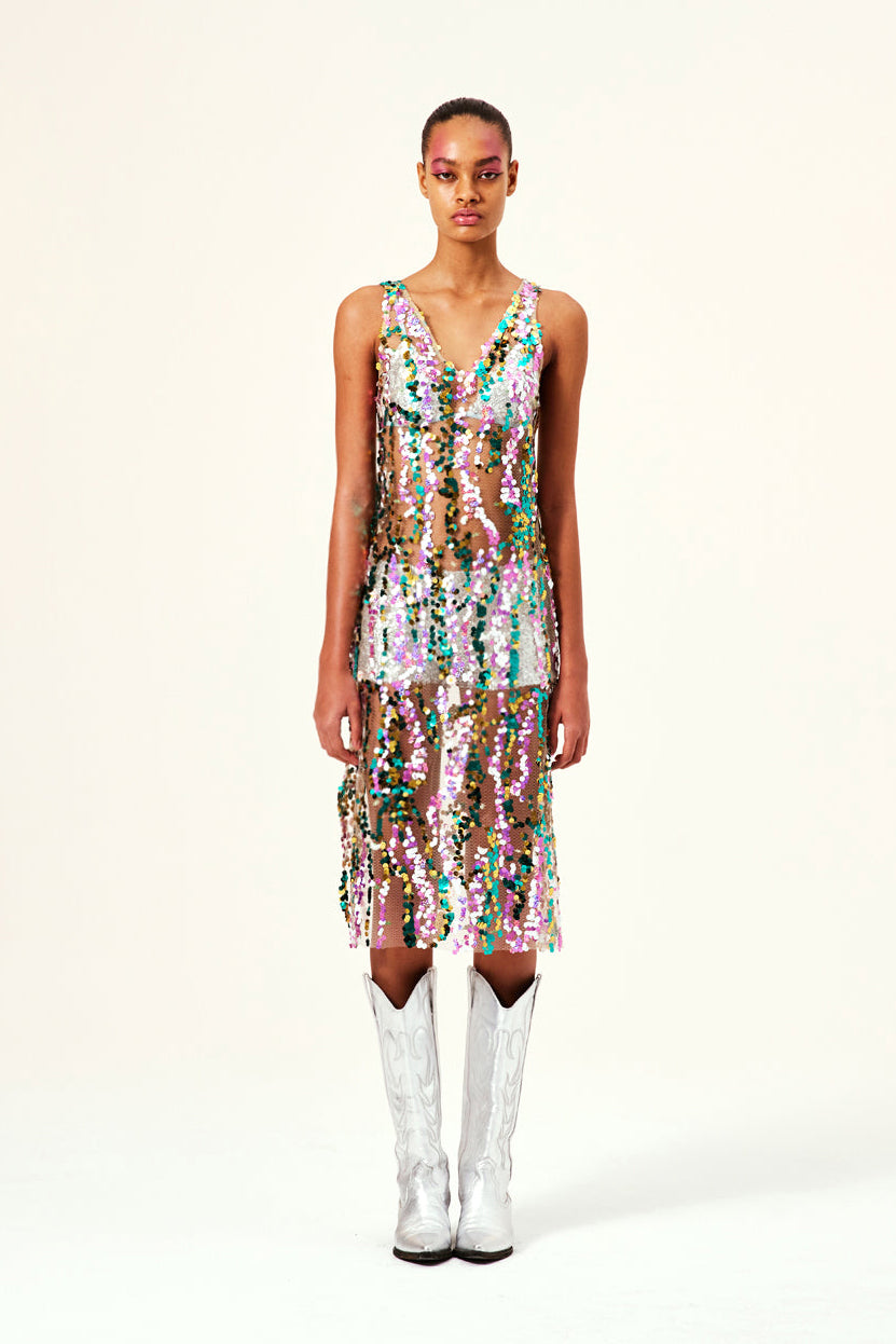 rhode silver dress Jenni Kayne Rhode Dress
