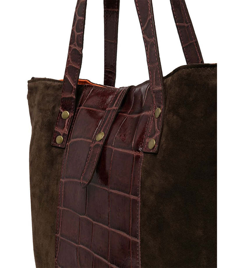 Ida 20 Brown/Cognac Shopper Bag