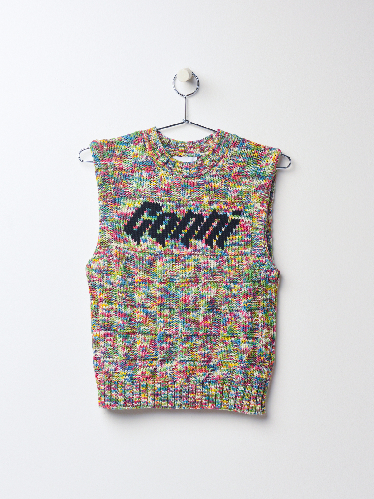 GANNI ニットベスト Cotton Rope Vest Ganni Cotton Rope Vest - MULTICOLOUR | Garmentory
