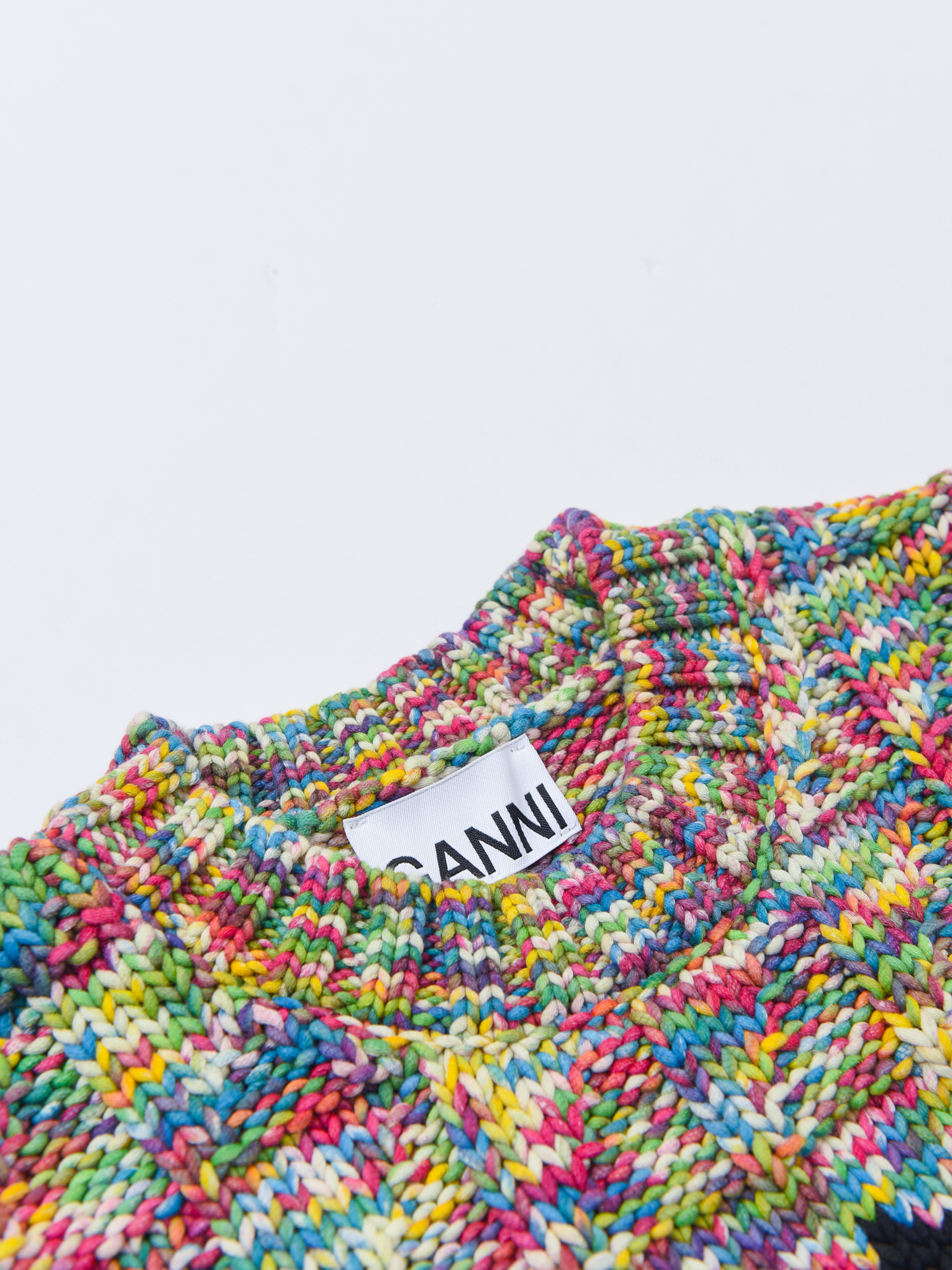 Multicolour Gunny Rope Ganni Cotton Rope Vest - MULTICOLOUR | Garmentory