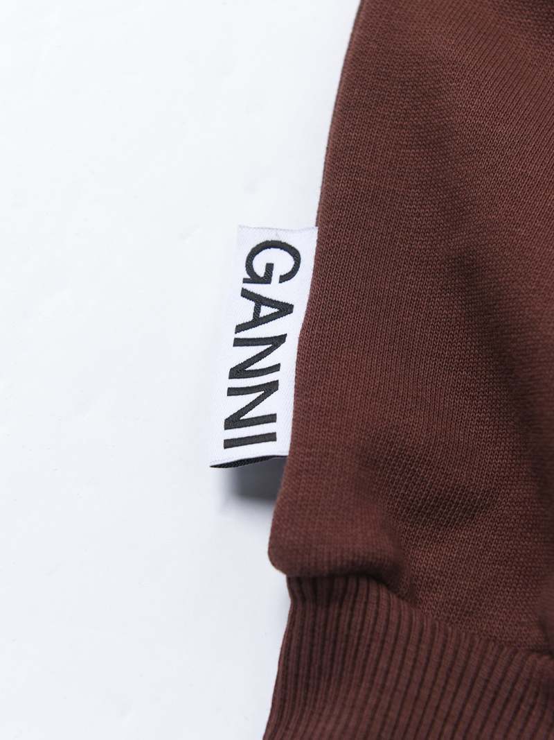 【GANNI / ガニー】 Isoli Artwork Sweatshirt Ganni Isoli Relaxed Sweatshirt - Phantom | Garmentory