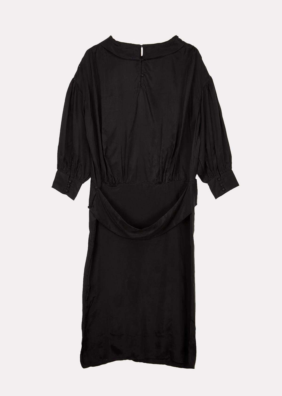 CARAMEL BELT DRESS - BLACK - Image 2 of 2