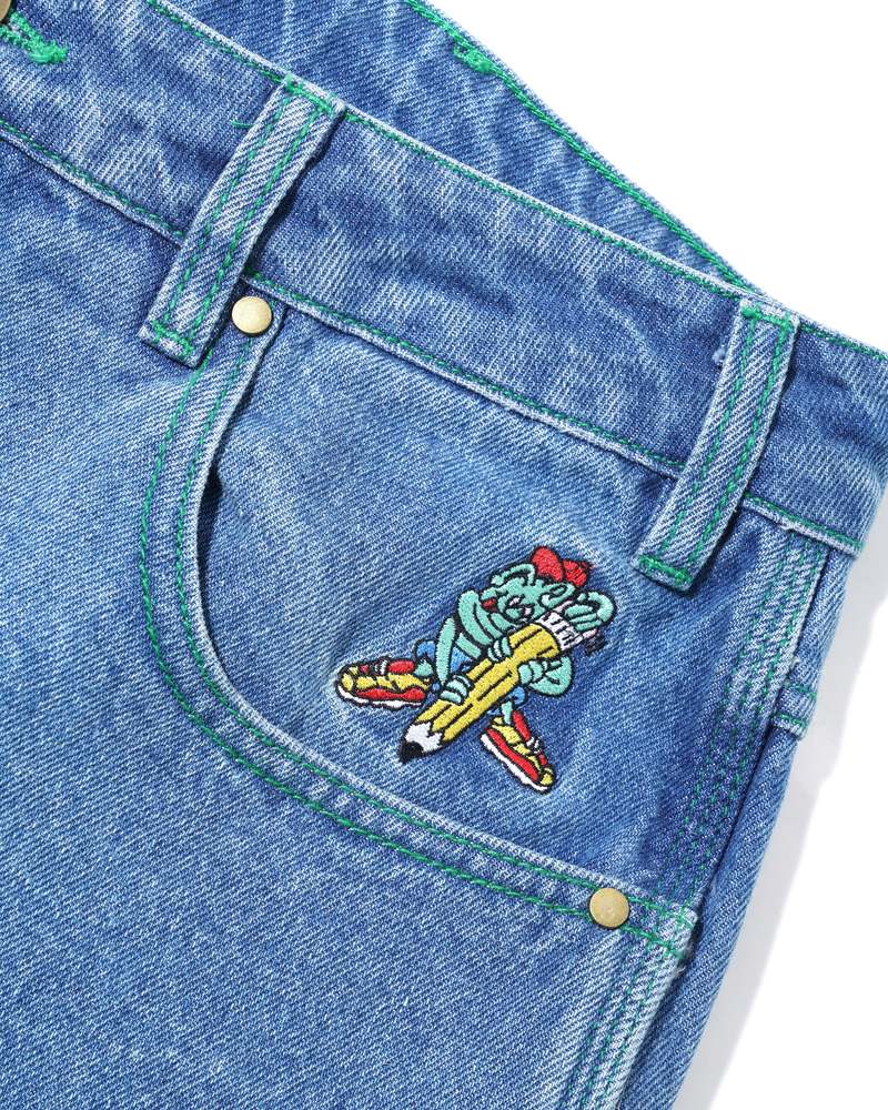 Butter Goods Martian Denim Jeans Washed Indigo Garmentory