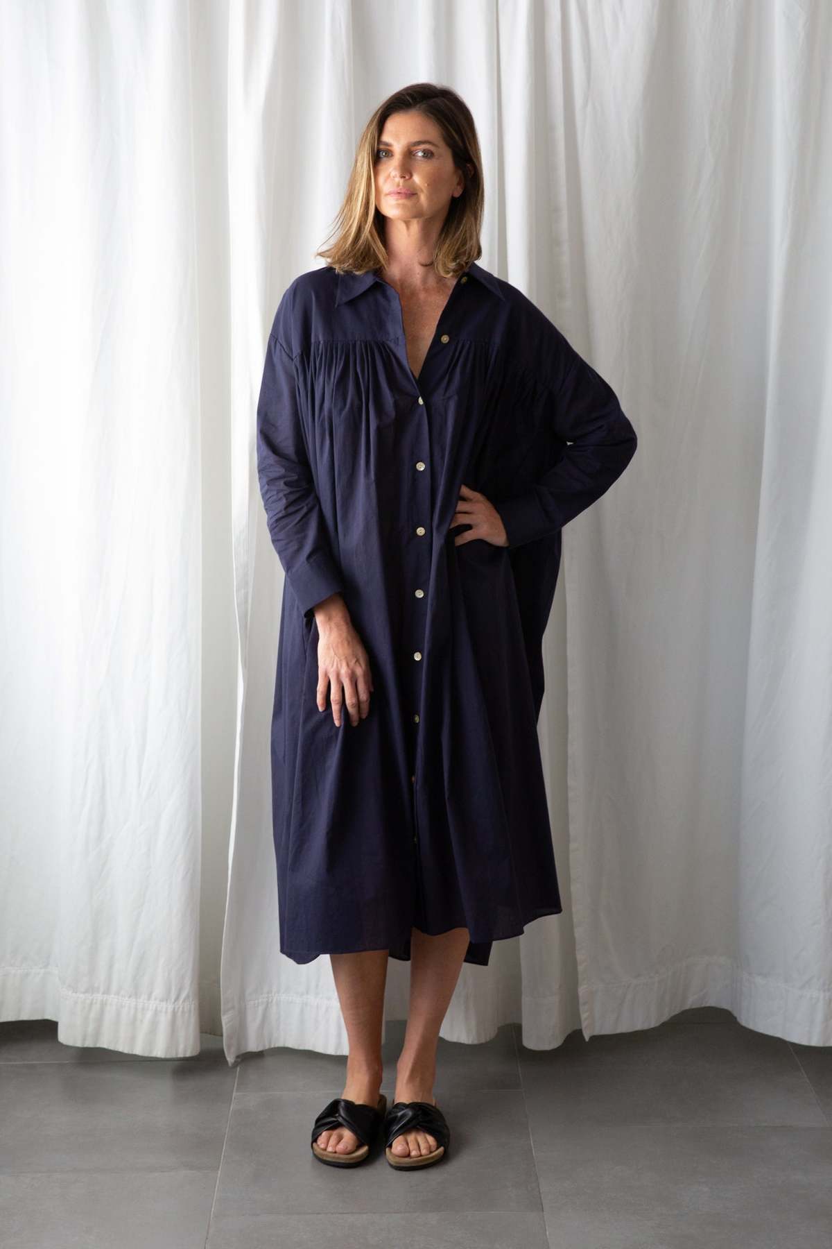 demylee Edimeia Dress - Navy - Image 6 of 7