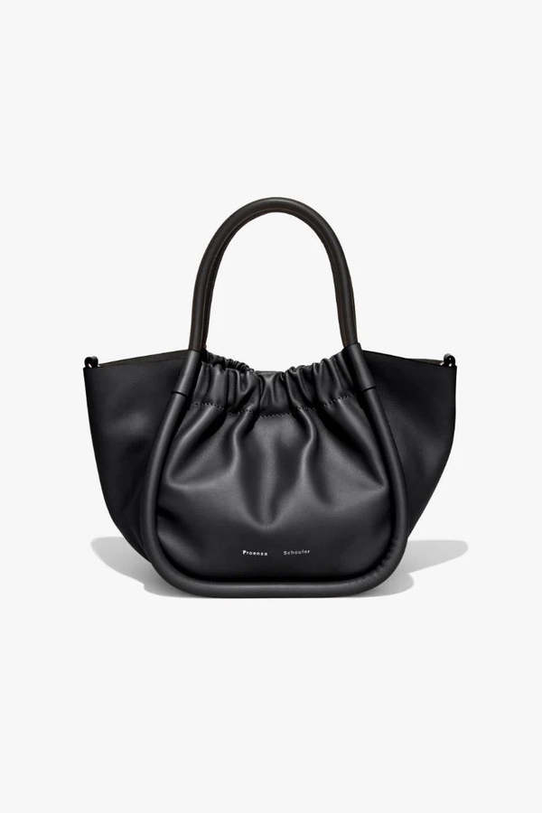 Proenza Schouler Small Ruched Tote  Black