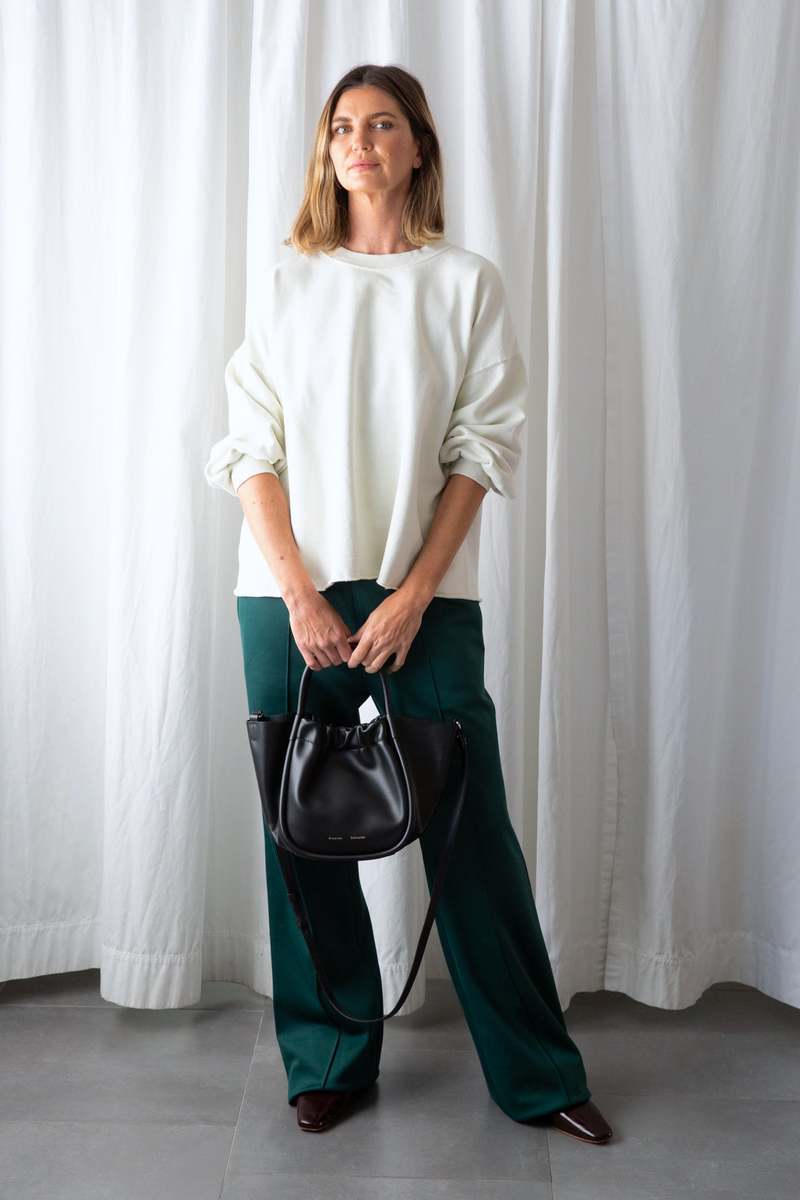 Proenza Schouler Small Ruched Tote  Black