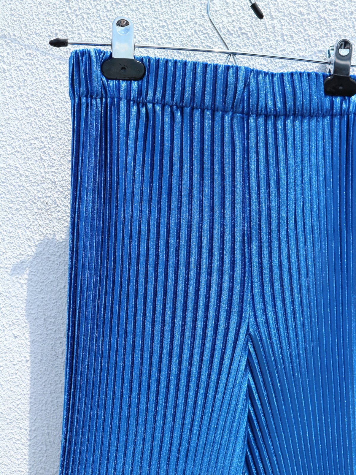 Kitty Joseph Velvet Pleated Trousers - Blue - Image 6 of 7