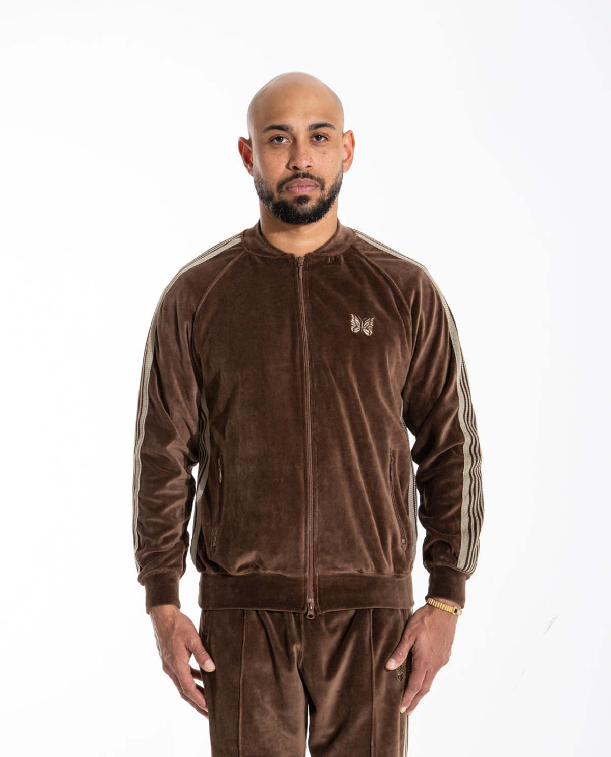 Needles Velour R.C. Track Jacket - Brown | Garmentory