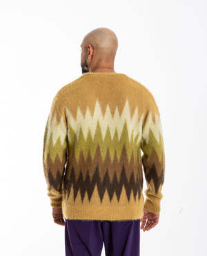 Needles Zigzag Mohair Cardigan - TAN | Garmentory