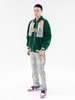 Richgainer Embroidery Patchwork Velvet Jacket - Green - Thumbnail 6