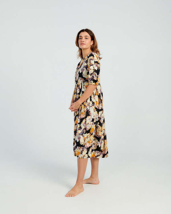 No.6 Francis Dress - Black Watercolour | Garmentory